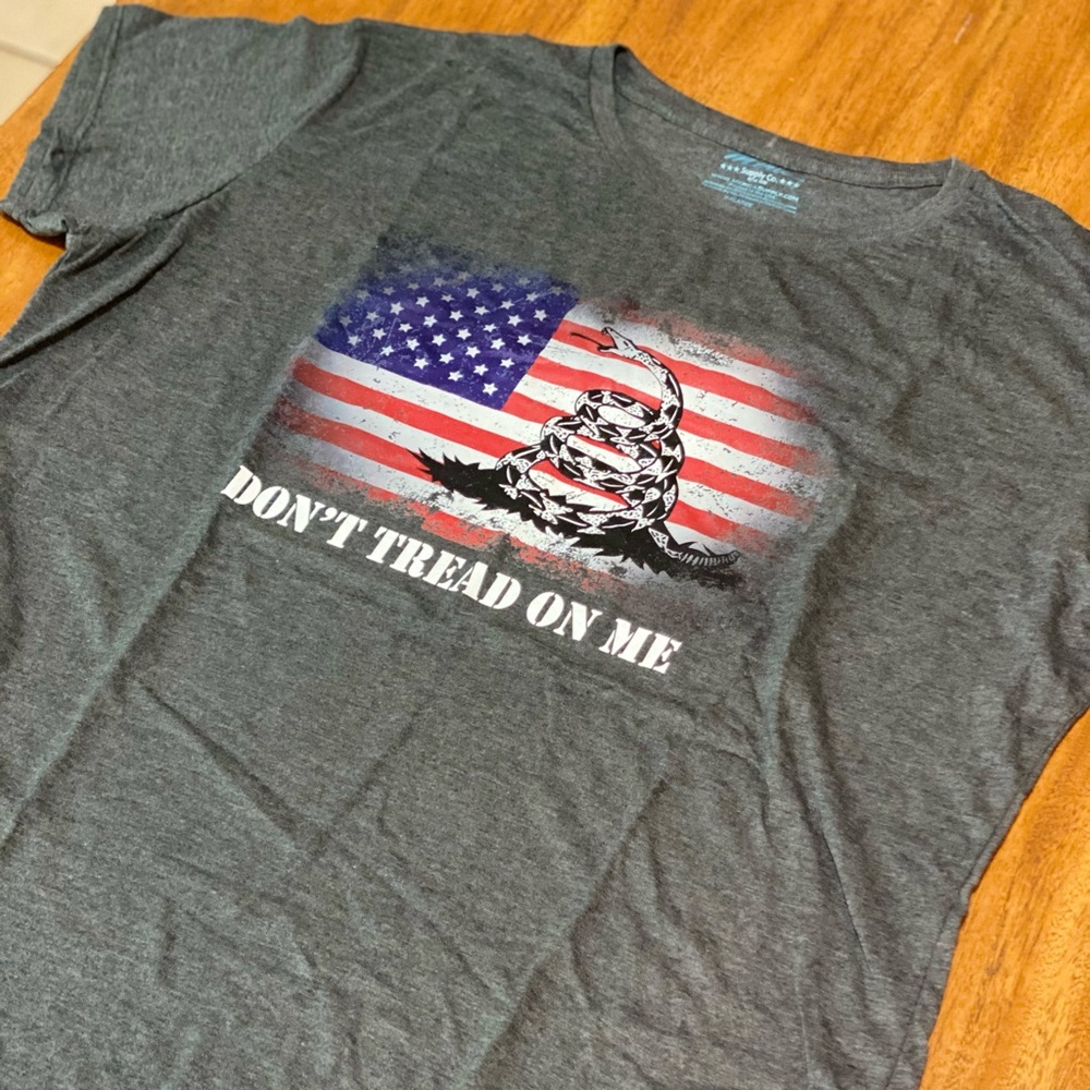Don’t Tread on Me Shirt 3XL Womens Patriotic American T-Shirt USA Tee NWT